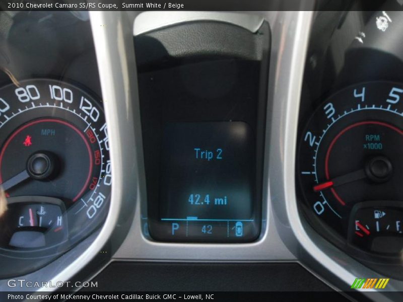 Summit White / Beige 2010 Chevrolet Camaro SS/RS Coupe