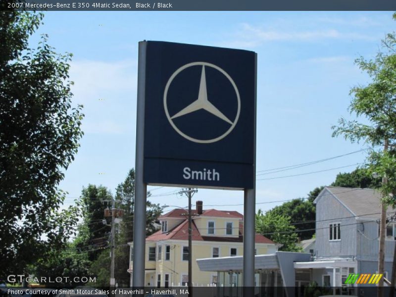 Black / Black 2007 Mercedes-Benz E 350 4Matic Sedan