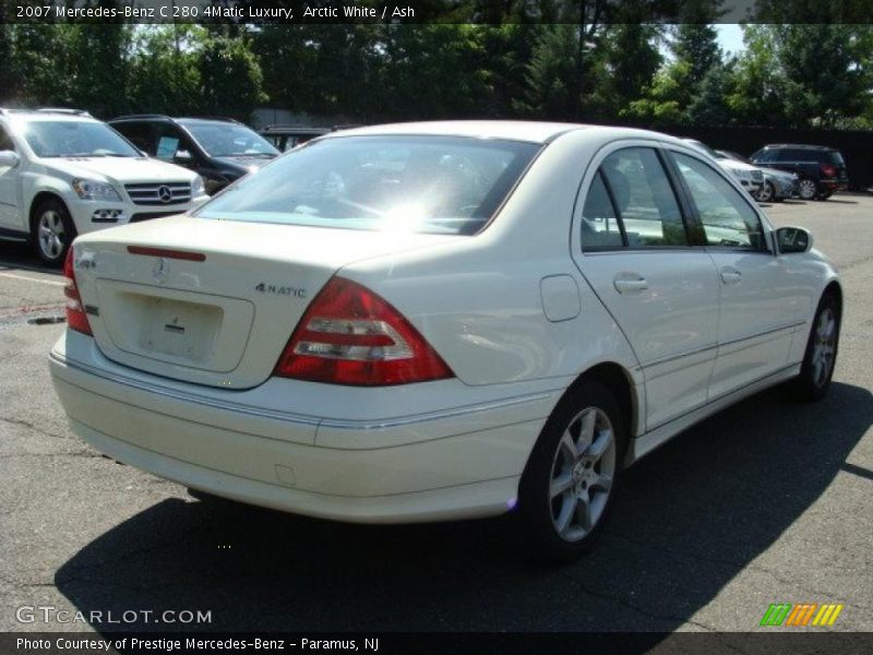 Arctic White / Ash 2007 Mercedes-Benz C 280 4Matic Luxury