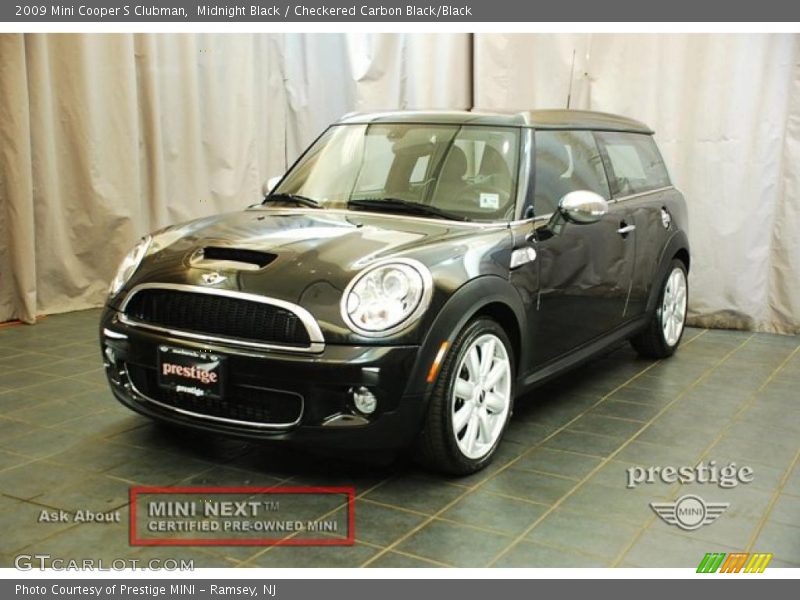 Midnight Black / Checkered Carbon Black/Black 2009 Mini Cooper S Clubman