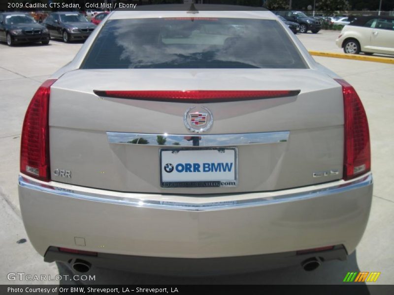 Gold Mist / Ebony 2009 Cadillac CTS Sedan