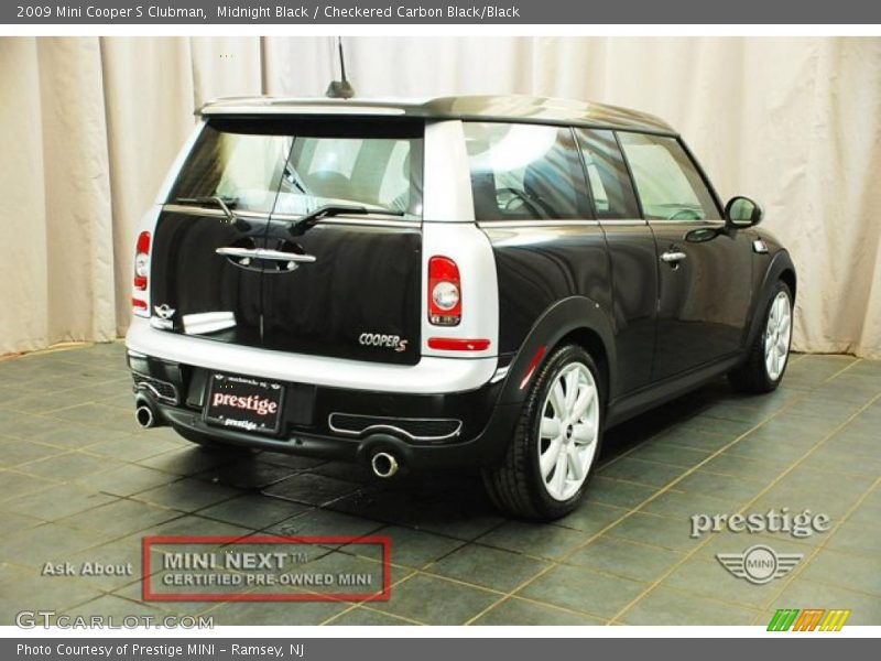 Midnight Black / Checkered Carbon Black/Black 2009 Mini Cooper S Clubman