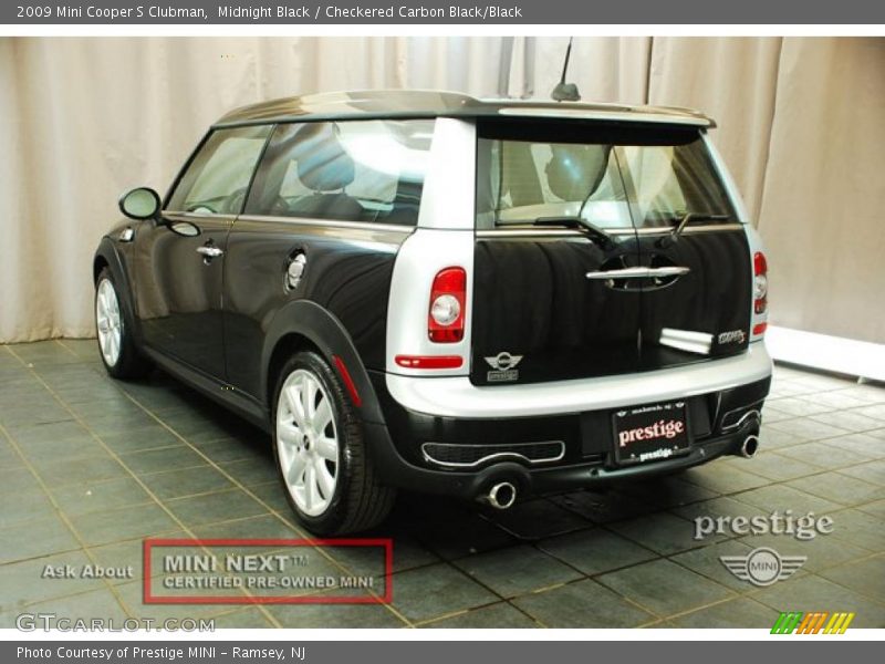 Midnight Black / Checkered Carbon Black/Black 2009 Mini Cooper S Clubman