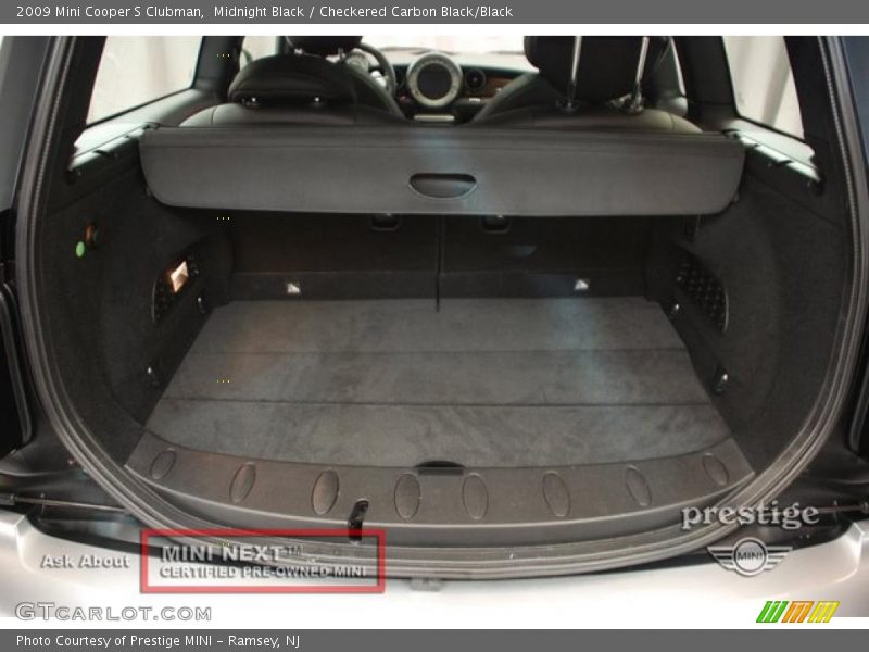 Midnight Black / Checkered Carbon Black/Black 2009 Mini Cooper S Clubman