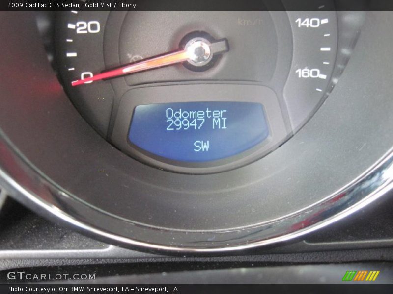 Gold Mist / Ebony 2009 Cadillac CTS Sedan