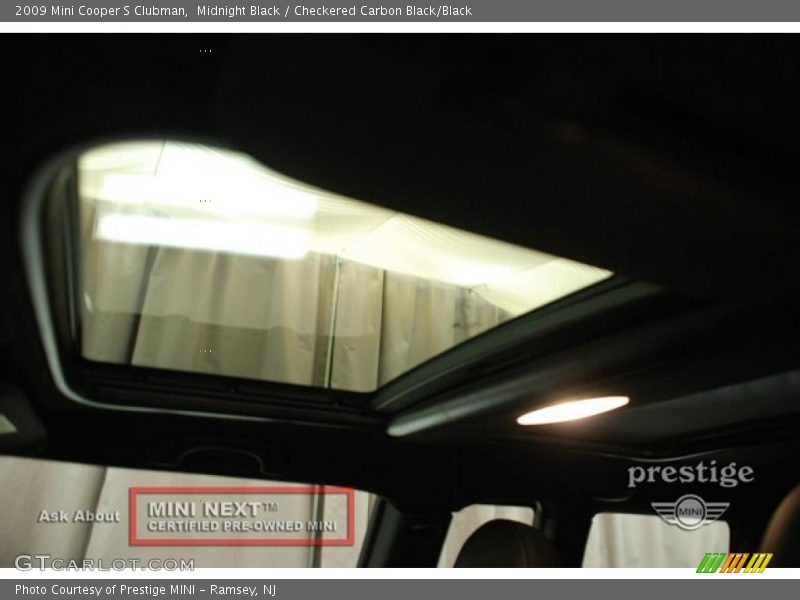 Midnight Black / Checkered Carbon Black/Black 2009 Mini Cooper S Clubman