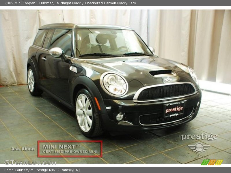 Midnight Black / Checkered Carbon Black/Black 2009 Mini Cooper S Clubman