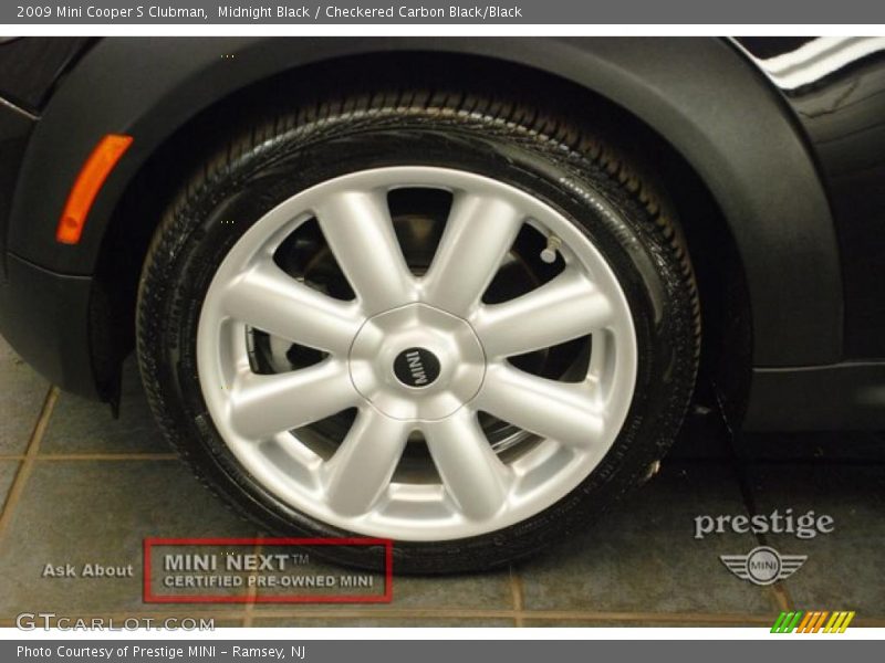 Midnight Black / Checkered Carbon Black/Black 2009 Mini Cooper S Clubman