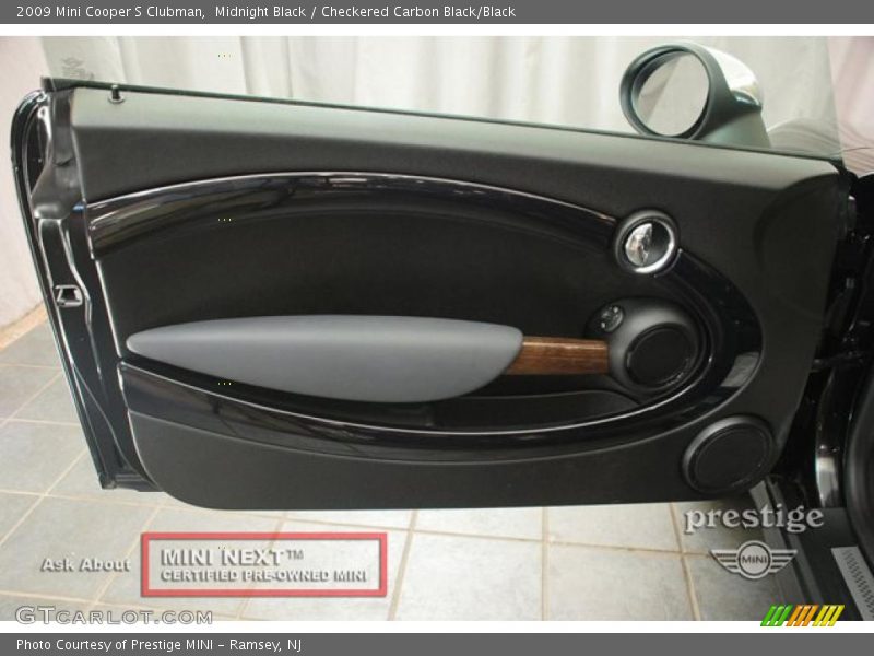 Midnight Black / Checkered Carbon Black/Black 2009 Mini Cooper S Clubman