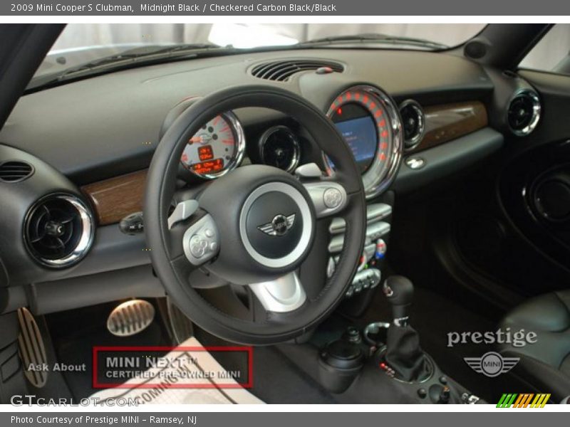 Midnight Black / Checkered Carbon Black/Black 2009 Mini Cooper S Clubman