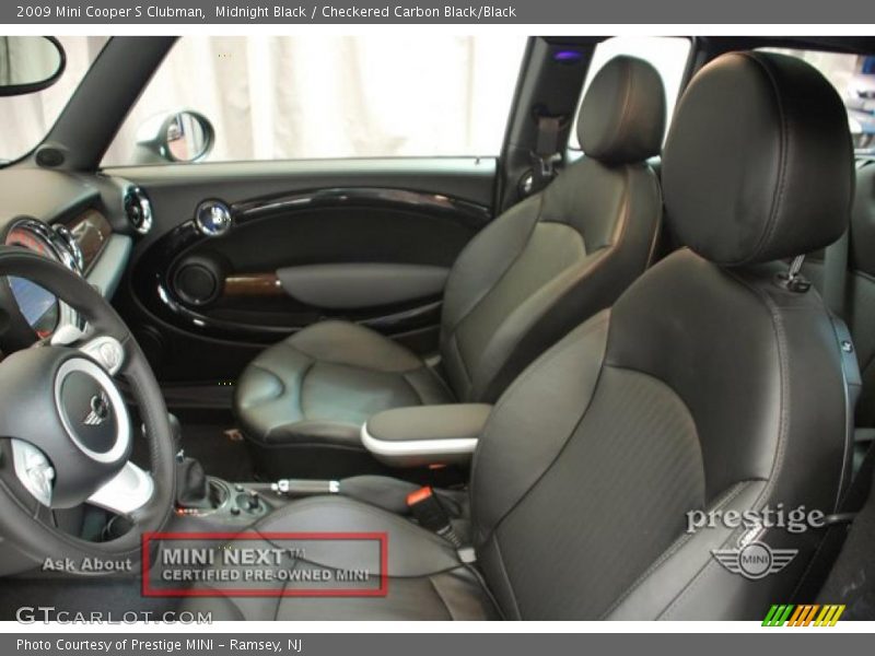 Midnight Black / Checkered Carbon Black/Black 2009 Mini Cooper S Clubman