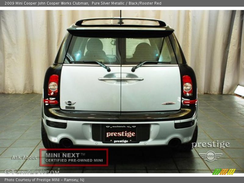 Pure Silver Metallic / Black/Rooster Red 2009 Mini Cooper John Cooper Works Clubman