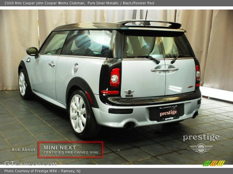 Pure Silver Metallic / Black/Rooster Red 2009 Mini Cooper John Cooper Works Clubman