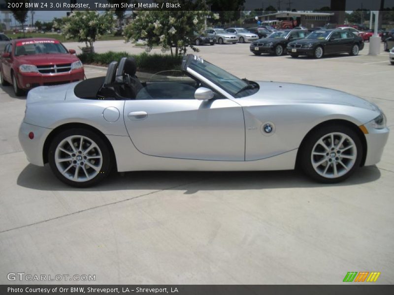 Titanium Silver Metallic / Black 2007 BMW Z4 3.0i Roadster