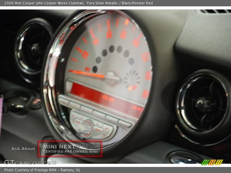 Pure Silver Metallic / Black/Rooster Red 2009 Mini Cooper John Cooper Works Clubman