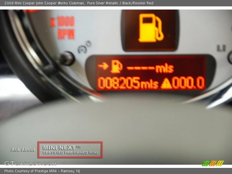 Pure Silver Metallic / Black/Rooster Red 2009 Mini Cooper John Cooper Works Clubman