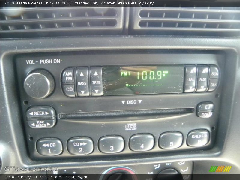 Amazon Green Metallic / Gray 2000 Mazda B-Series Truck B3000 SE Extended Cab