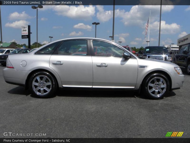 Brilliant Silver Metallic / Black 2009 Ford Taurus Limited