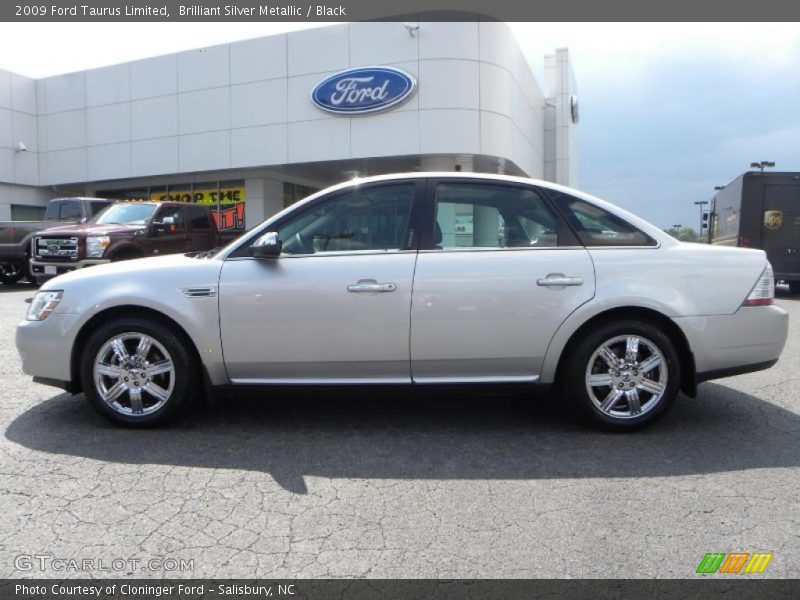 Brilliant Silver Metallic / Black 2009 Ford Taurus Limited