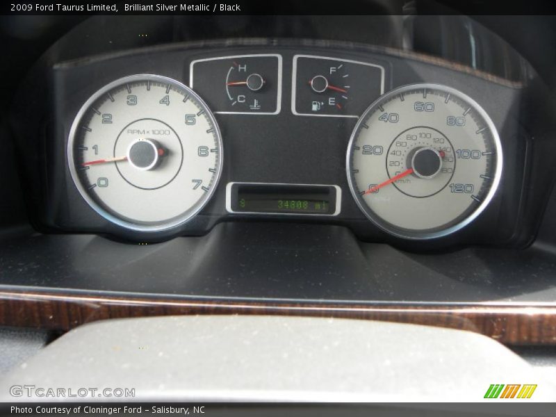Brilliant Silver Metallic / Black 2009 Ford Taurus Limited