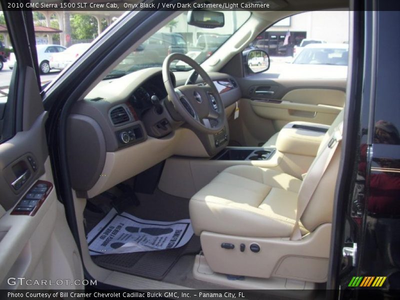 Onyx Black / Very Dark Cashmere/Light Cashmere 2010 GMC Sierra 1500 SLT Crew Cab