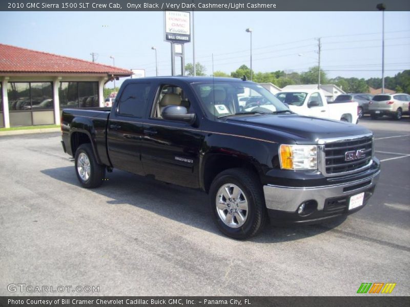 Onyx Black / Very Dark Cashmere/Light Cashmere 2010 GMC Sierra 1500 SLT Crew Cab