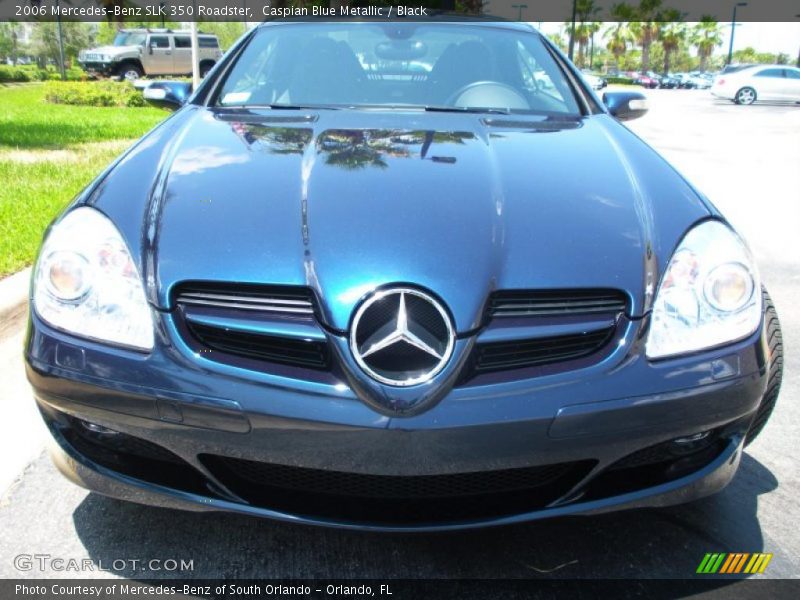 Caspian Blue Metallic / Black 2006 Mercedes-Benz SLK 350 Roadster