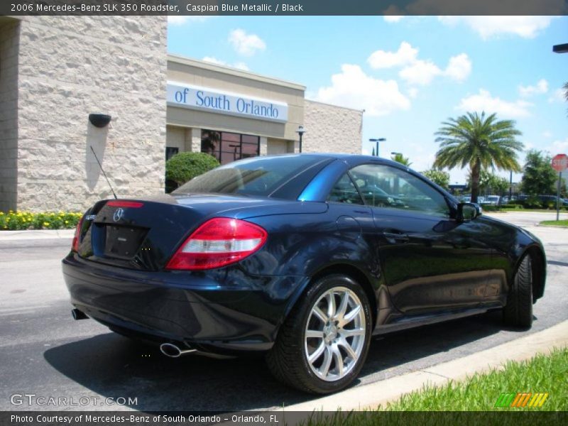 Caspian Blue Metallic / Black 2006 Mercedes-Benz SLK 350 Roadster