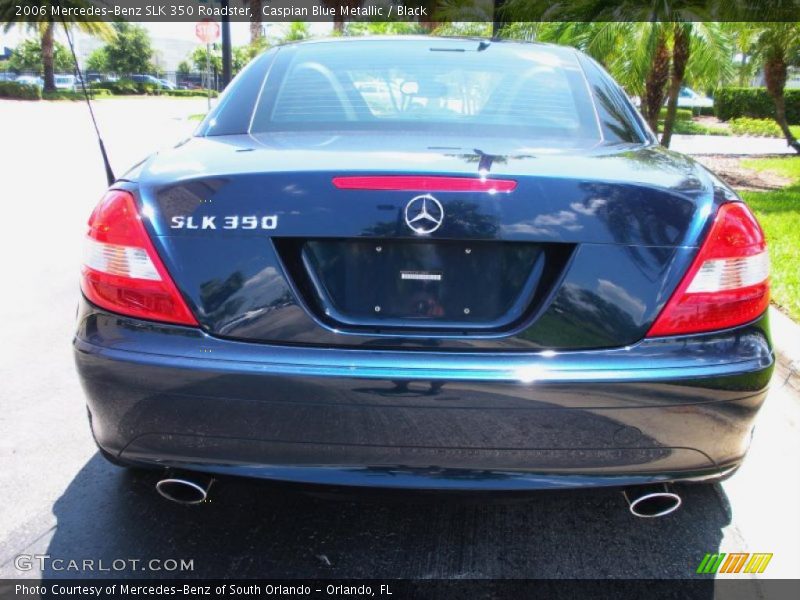 Caspian Blue Metallic / Black 2006 Mercedes-Benz SLK 350 Roadster