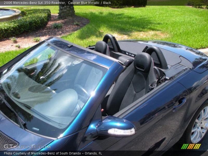Caspian Blue Metallic / Black 2006 Mercedes-Benz SLK 350 Roadster