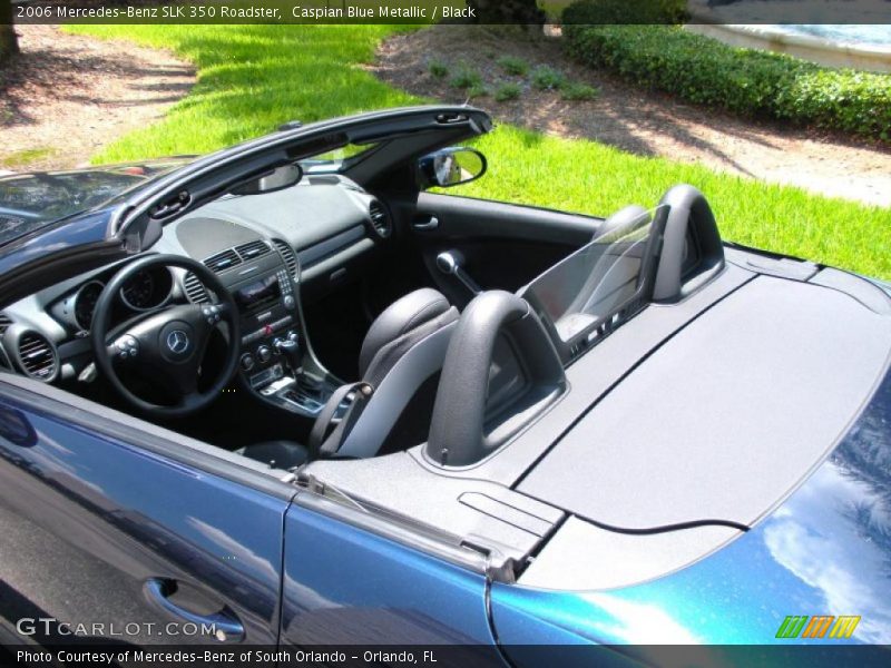 Caspian Blue Metallic / Black 2006 Mercedes-Benz SLK 350 Roadster