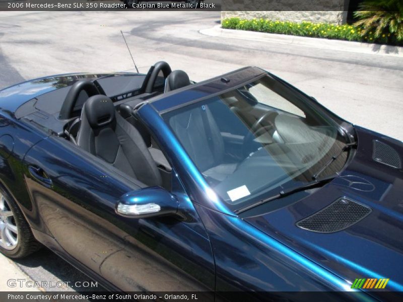 Caspian Blue Metallic / Black 2006 Mercedes-Benz SLK 350 Roadster