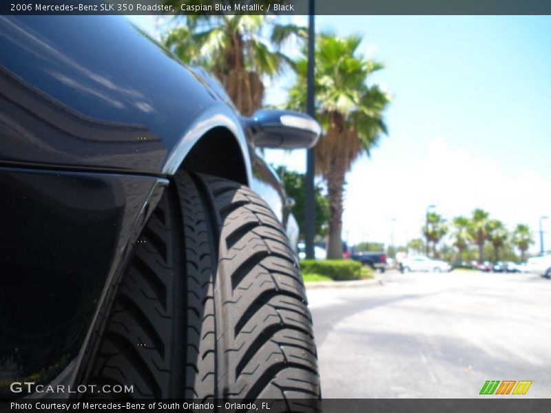 Caspian Blue Metallic / Black 2006 Mercedes-Benz SLK 350 Roadster