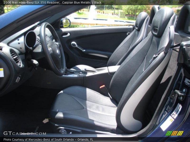 Caspian Blue Metallic / Black 2006 Mercedes-Benz SLK 350 Roadster