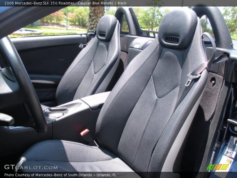 Caspian Blue Metallic / Black 2006 Mercedes-Benz SLK 350 Roadster