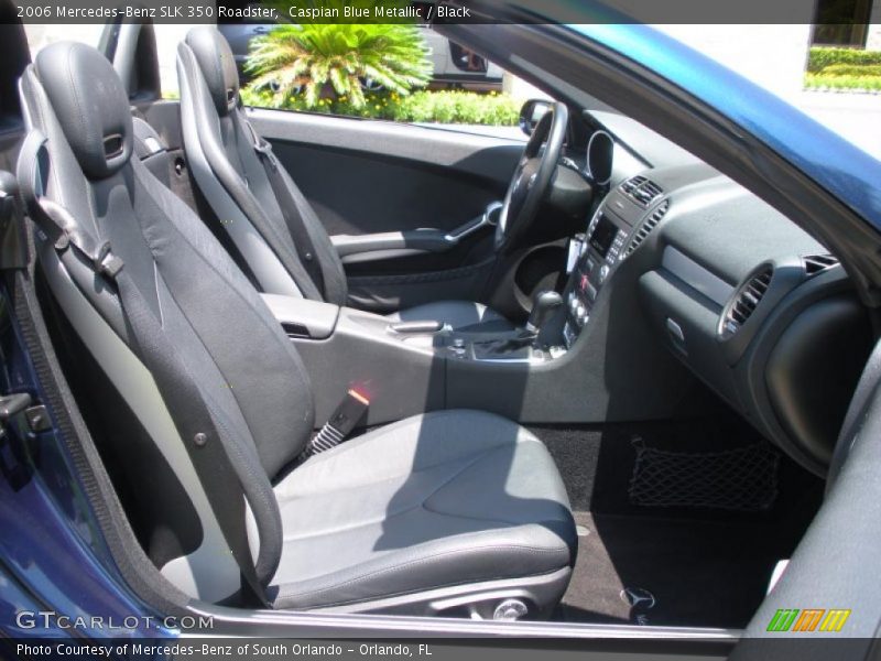 Caspian Blue Metallic / Black 2006 Mercedes-Benz SLK 350 Roadster