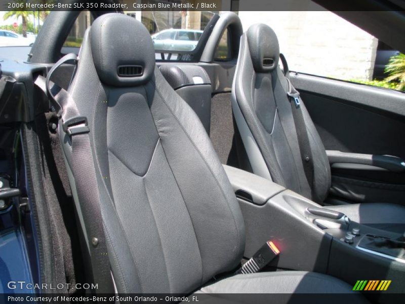 Caspian Blue Metallic / Black 2006 Mercedes-Benz SLK 350 Roadster