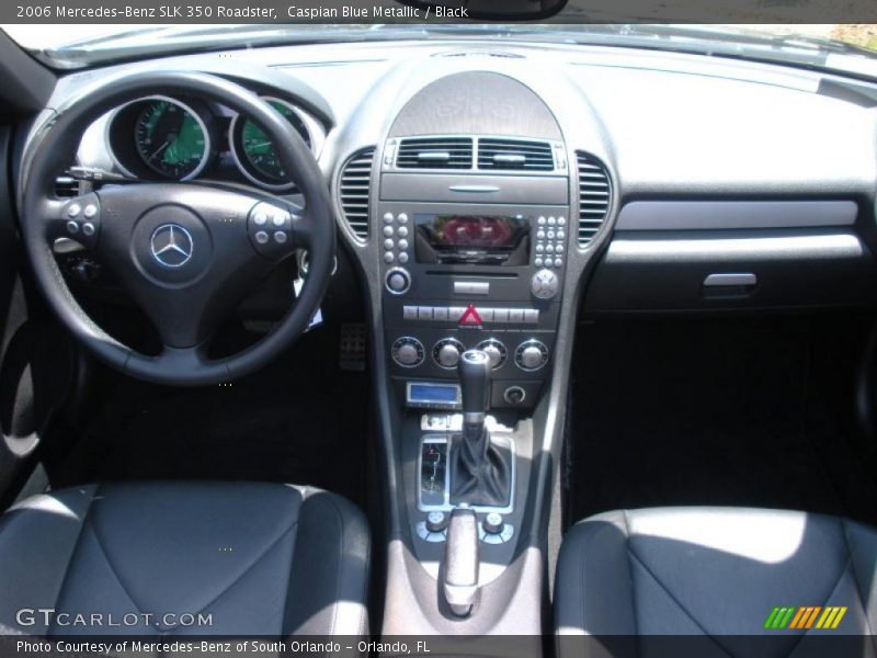 Caspian Blue Metallic / Black 2006 Mercedes-Benz SLK 350 Roadster