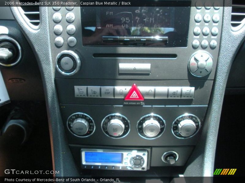 Caspian Blue Metallic / Black 2006 Mercedes-Benz SLK 350 Roadster