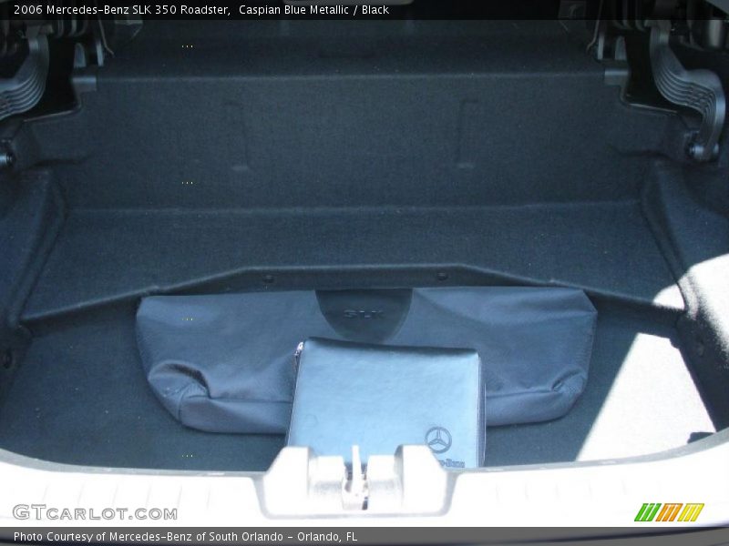 Caspian Blue Metallic / Black 2006 Mercedes-Benz SLK 350 Roadster