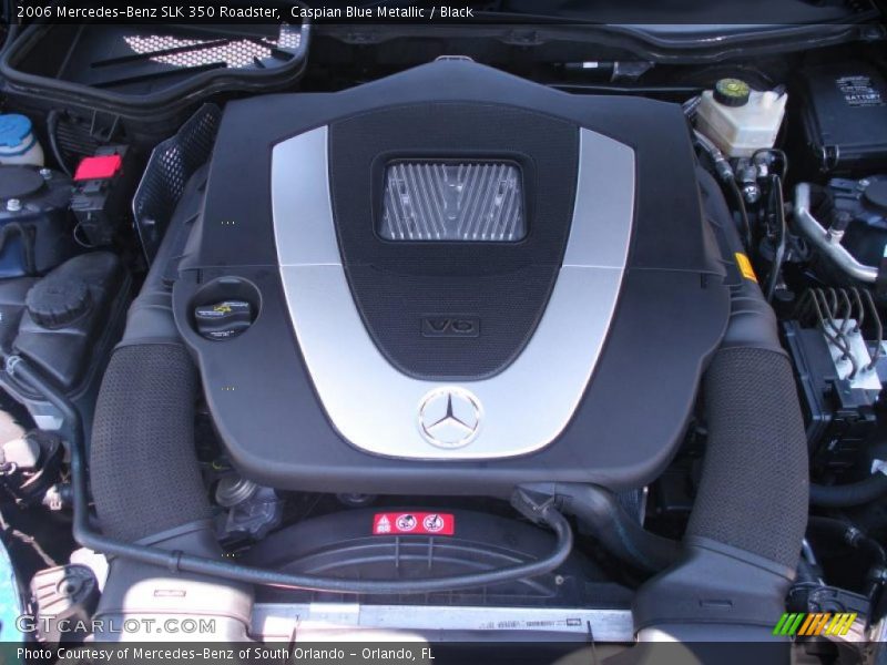 Caspian Blue Metallic / Black 2006 Mercedes-Benz SLK 350 Roadster