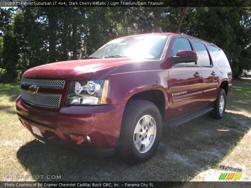 Dark Cherry Metallic / Light Titanium/Dark Titanium 2009 Chevrolet Suburban LT 4x4