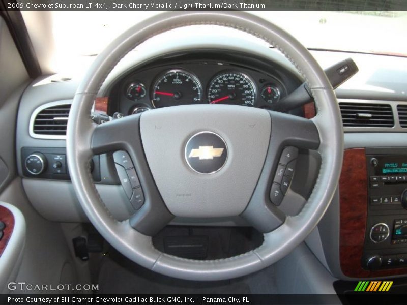Dark Cherry Metallic / Light Titanium/Dark Titanium 2009 Chevrolet Suburban LT 4x4