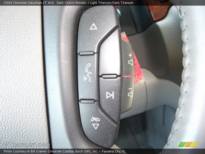 Dark Cherry Metallic / Light Titanium/Dark Titanium 2009 Chevrolet Suburban LT 4x4