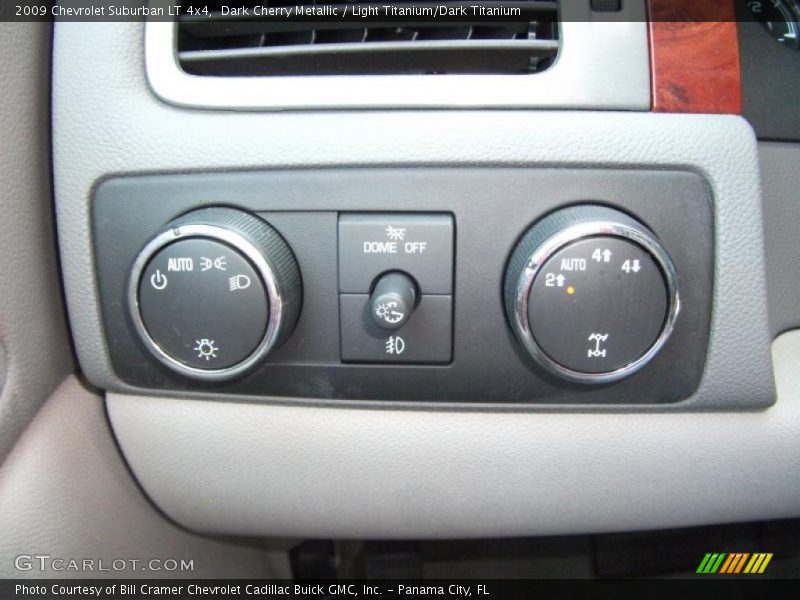 Dark Cherry Metallic / Light Titanium/Dark Titanium 2009 Chevrolet Suburban LT 4x4