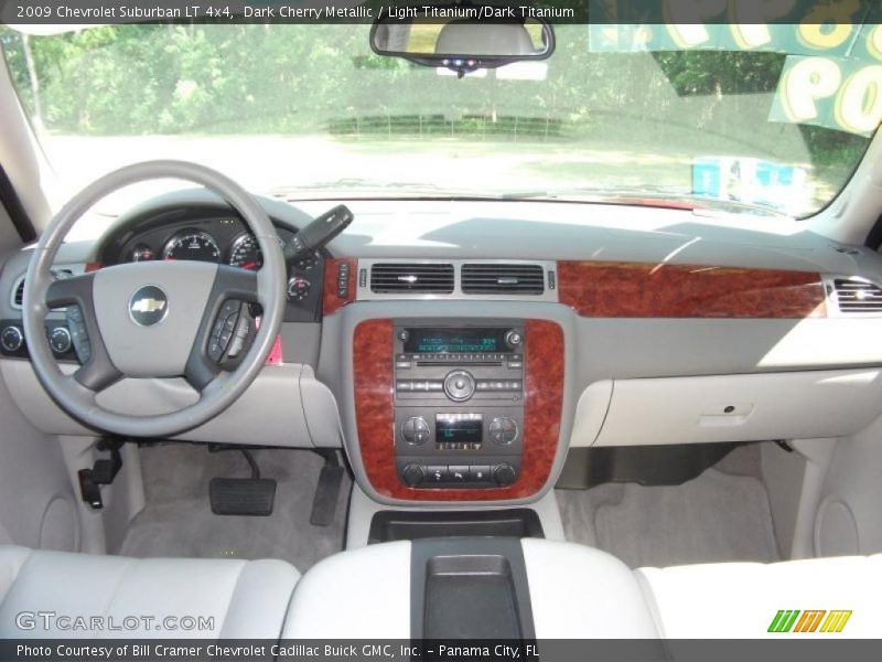 Dark Cherry Metallic / Light Titanium/Dark Titanium 2009 Chevrolet Suburban LT 4x4
