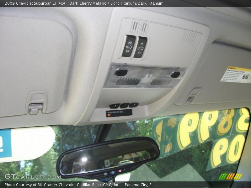 Dark Cherry Metallic / Light Titanium/Dark Titanium 2009 Chevrolet Suburban LT 4x4