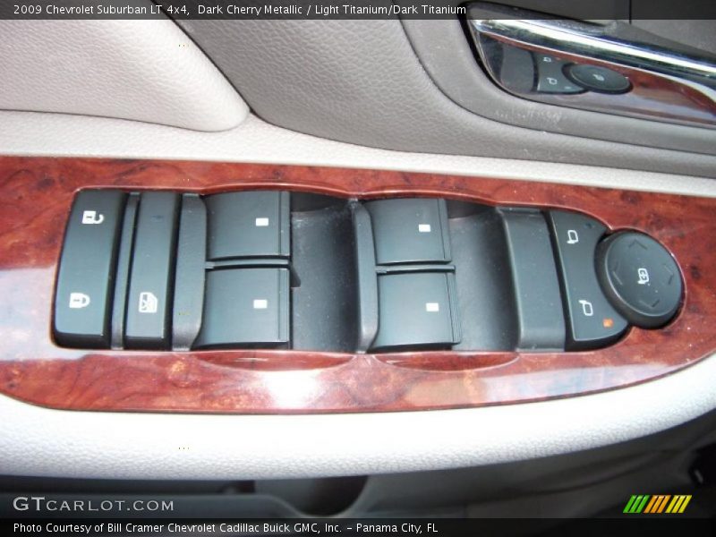 Dark Cherry Metallic / Light Titanium/Dark Titanium 2009 Chevrolet Suburban LT 4x4