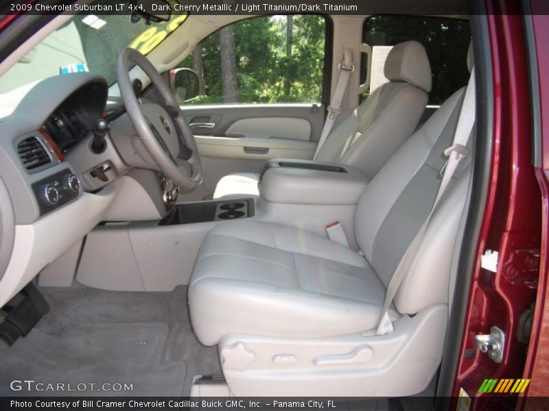 Dark Cherry Metallic / Light Titanium/Dark Titanium 2009 Chevrolet Suburban LT 4x4