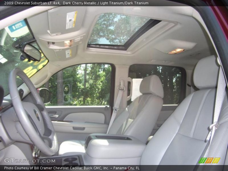 Dark Cherry Metallic / Light Titanium/Dark Titanium 2009 Chevrolet Suburban LT 4x4
